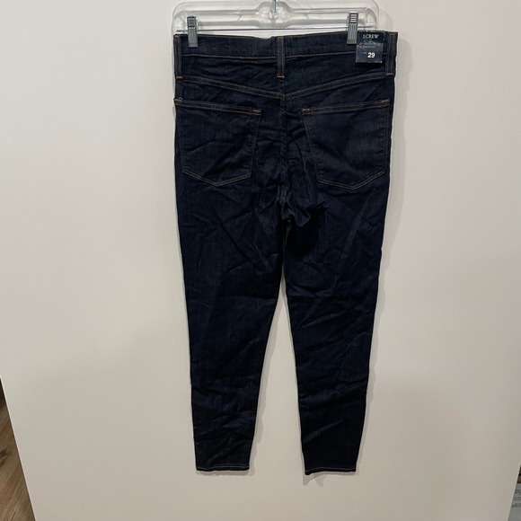 J.Crew 10" High Rise Skinny Jeans‎ Dark Wash Size 29 NWT - Picture 4 of 7